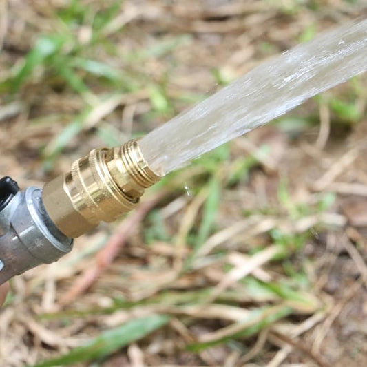 STYDDI 3/4-inch Full Flow Super Heavy Duty Hose Quick Connect Fittings, Lead-free Brass Full Port Garden Hose Quick Connector Coupler, 3/4” GHT High-Volume Hose Quick Release Adapter,3 Male + 1 Female