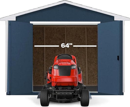 Handy Home Products Charleston Value Gable 10x8 Do-It-Yourself Wooden Storage Shed, 2x3 framing- Does not Include Floor kit or Paint
