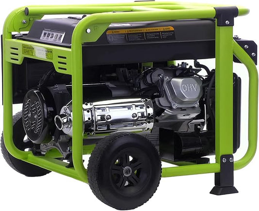 Green-Power America 12000 Watt Gasoline Powered Portable Generator, Recoil/Electric Start, 12V-8.3A Charging Outlets, Home Back Up & RV Ready, 49 State Approved