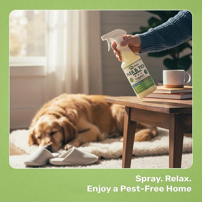 Mosquito Magician Indoor and Outdoor Spray - Use for Carpet, Furniture, Bedding, Couches & Pets – Plant-Sourced with Essential Oil – Cedarwood, 16 OZ