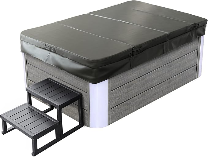 Empava Hot Tub, 4-Person Home Spa for Hydrotherapy, Arthritis & Muscle Relief |20-Jet 110V Backyard Oasis for Ultimate Recovery & Lasting Family Memories, Acrylic, 82", ETL Certified