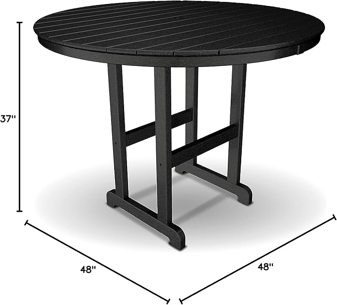 Trex Outdoor Furniture™ Monterey Bay Round 48" Counter Table in Charcoal Black