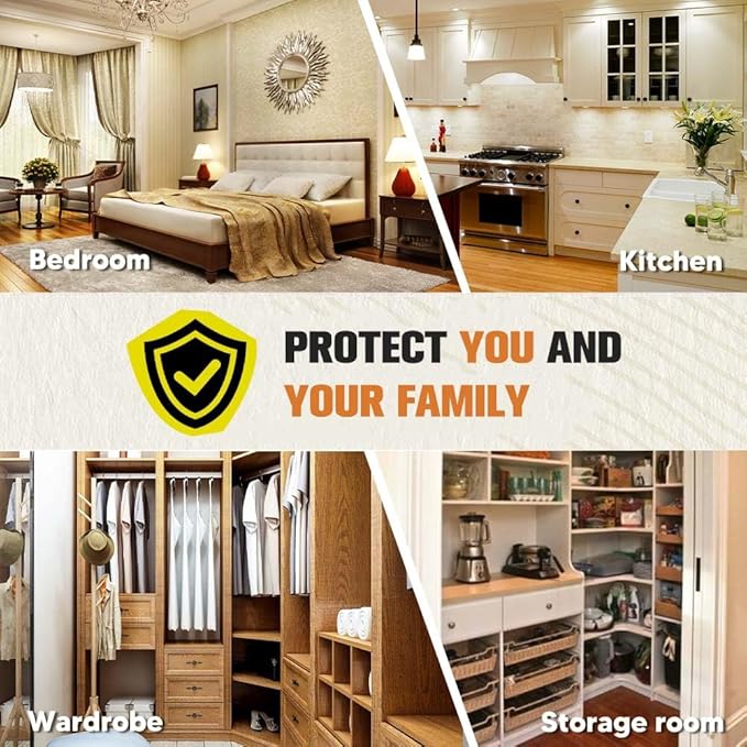 Pest Repellent, Mouse Repellent, Rodent Repellent for Indoor/Outdoor, Mice Repellent Indoor, Natural Rat Repellent for House, Keep Mice, Roach, Ant and Spider Away from Home, Protects 120 sq ft - 8P