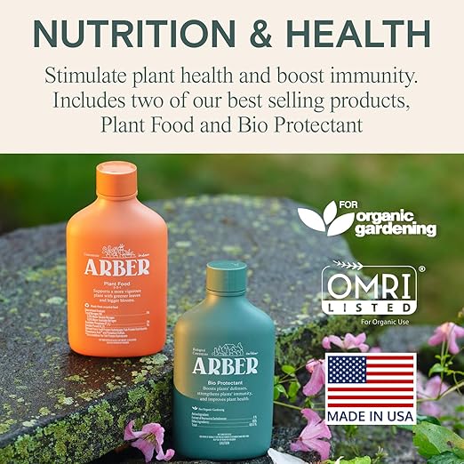 Organic Liquid Plant Food & Fertilizer – Indoor/Outdoor for Houseplants, Vegetables & Flowers, Monstera & Money Tree – OMRI Listed, Pollinator Safe – Easy Weekly Mix (Nutrition & Health Set)