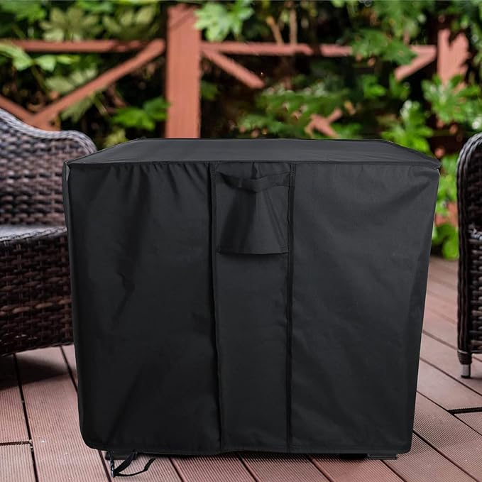 Fire Pit Cover Rectangular 52 Inch,Propane Gas Fire Pit Table Cover,Outdoor Waterproof Firepit Table Cover - 52 x 32 x 26 Inch