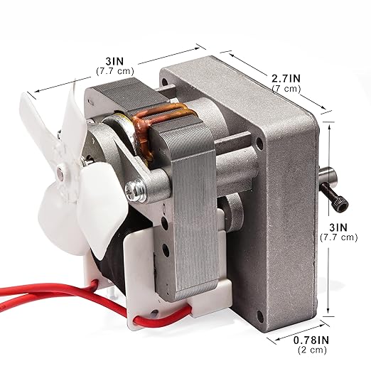 Universal Auger Motor, 120V 2.0RPM Replacement Motor for Pit Boss and Traeger Pellet Smoker Grills