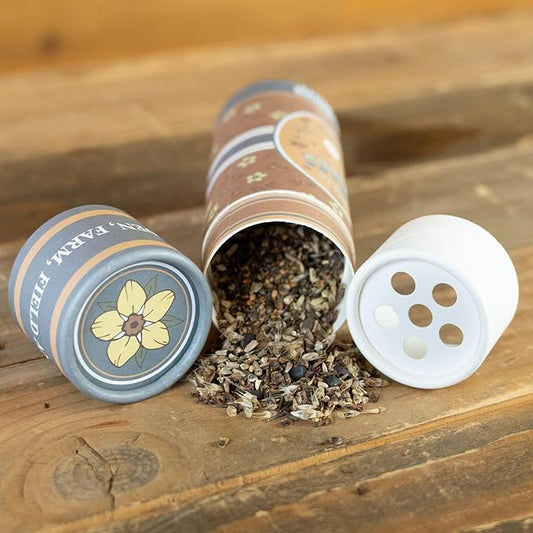 Save the Bees Wildflower Seed Shaker - ~100,000+ Wild Flower Seeds for Planting - Beautiful Easy to Sow Seed Shaker - 19 Varieties to Attract Bees & Other Pollinators - 3 oz. of Seed Covers ~370 sq ft