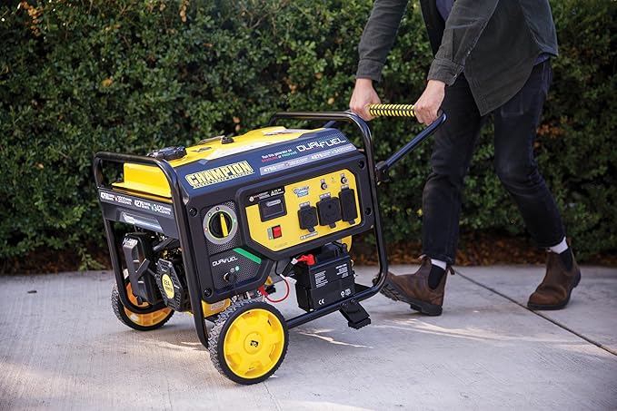 Champion Power Equipment 4750-Watt Electric Start Dual Fuel RV Ready Portable Generator with CO Shield, CARB Compliant