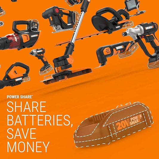 Worx WG183.9 40V 13" Cordless String Trimmer (Tool Only)