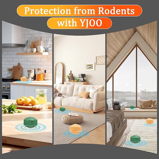 Natural Mouse Repellent Ball, 36 Pack Rodent Repellent Balls Peppermint Oil to Repel Mice and Rats, for Car Engines Home Kitchen Yard Garage Indoor
