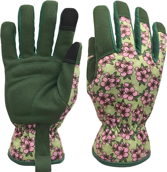 Thorn Proof&Puncture Resistant Gardening Gloves with Grip,Garden Glove for Women, Leather Yard Work Gifts