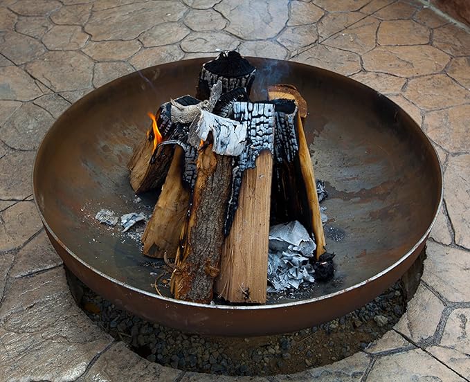 Patriot Fire Pit – Ohio Flame Wood Burning Outdoor Fire Pit - 42" Diameter (Made in USA)