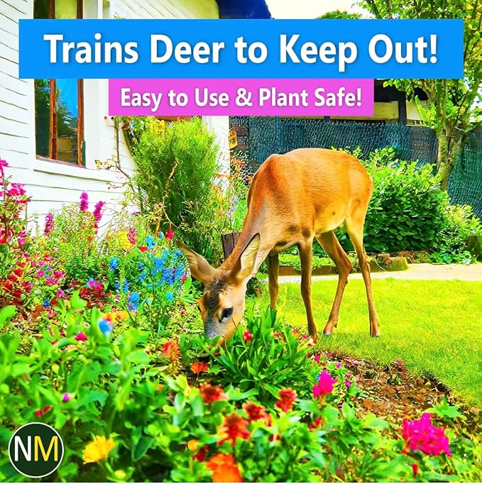 Nature's Mace Deer & Rabbit Repellent, 25 Pound Bag, Repel Deer from Your Home, Garden, Deterrent, Safe to use Around Children, Plants, Produce, Protect Your Garden Instantly, Plant Safe