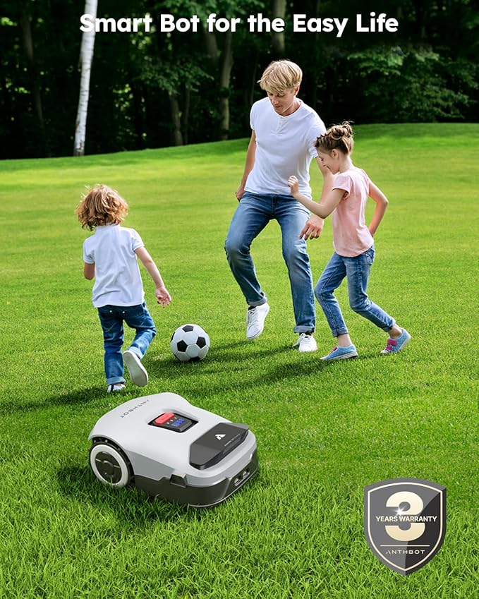 Robot Lawn Mower NO Wire - 0.21 Acre, Full Band RTK+4-Eye Vision Robotic Lawnmower, Automatic Mapping, 20 Multi-Zone Management, Accurate Obstacle Avoidance, Intelligent Path Planning, APP Control