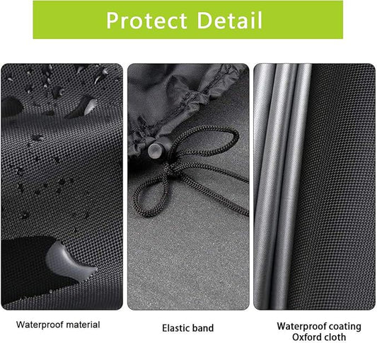 Fire Pit Cover Round, 22 Inch Heavy-Duty Waterproof Firepit Covers, Firepit Bowl Cover for Small Fire Pit Outdoor, 22" D x 22" H