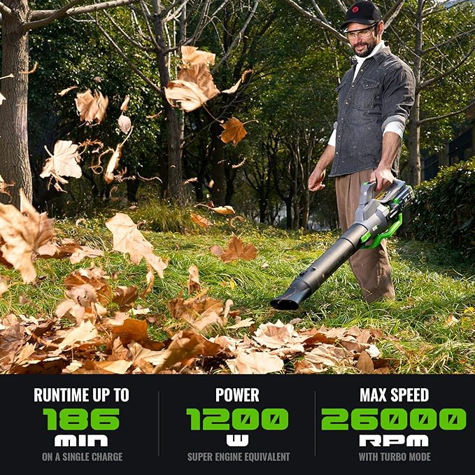 60-Volt Lithium-ion Cordless Leaf Blower with 5.0Ah Battery and Charger 810 CFM Variable-Speed
