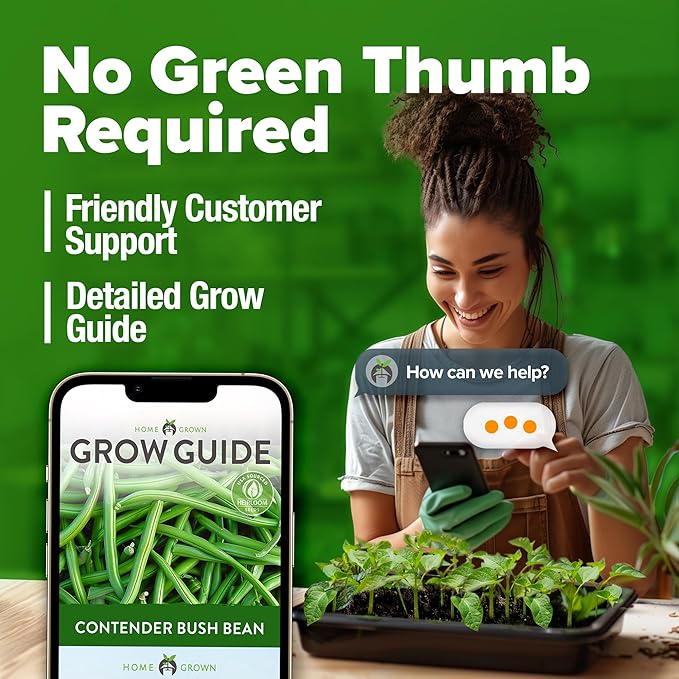 HOME GROWN Contender Bush Seeds - 56 ๐ก๐ข๐ก-๐๐ ๐ข ๐จ๐ฆ๐-๐ฆ?๐จ๐ฅ๐๐๐, Heirloom Green Beans for Planting - Emergency Food Supply (Phaseolus vulgaris)