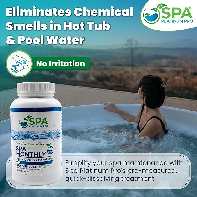 Spa Platinum Pro Start Up Advanced Kit I Spa Monthly Spa Conditioner I Pipe Cleanser I Adanced All Purpose Hose Water Filter