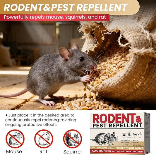 33 Balls Rodent Repellent, Peppermint Oil to Repel Mice and Rats, Mouse Repellent for Indoor and Outdoor,Natural Rodents Deterrent to Keep Mice, Rats and Squirrels Away Your Home