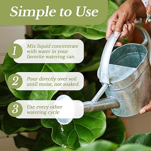 Professional Liquid Philodendron Plant Fertilizer | 3-1-2 Concentrate for House Plants | Multi-Purpose Blend & Gardening Supplies | 8 oz Bottle