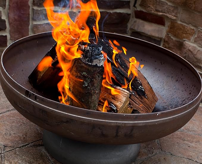 Patriot Fire Pit – Ohio Flame Wood Burning Outdoor Fire Pit - 36" Diameter (Made in USA)