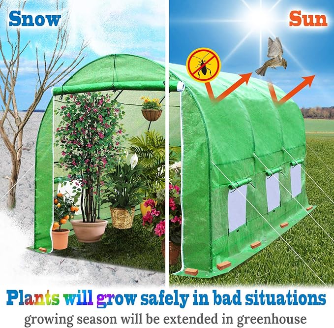 BenefitUSA Replacement Cover for Greenhouse (12'x7'x7')