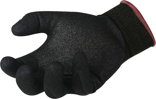 GYC Gloves, DIY, Gardening, Oil & Dry Grip Nitrile Micro Finish Safety Work Gloves - 10 Pairs Pack - Comfortable Grip, Anti-Slip (GMF-263B / SIZE 10 - X-Large)