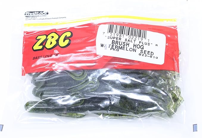 Zoom Bait Brush Hog Bait-Pack of 8