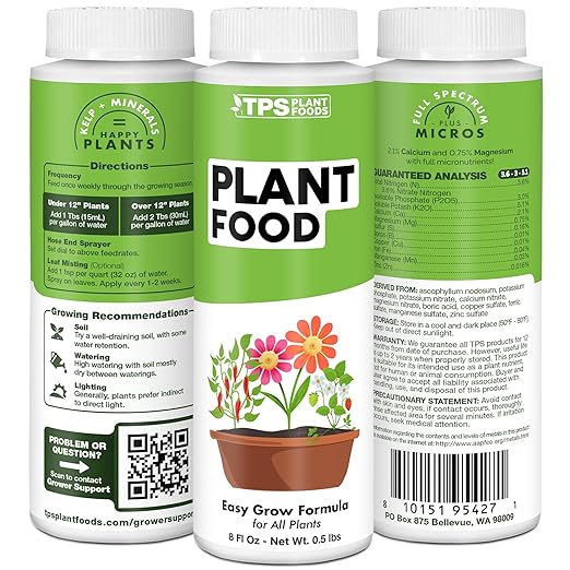 Plant Food for All Plants, Supports Healthy Plant Growth, 1 Gallon (128 oz)