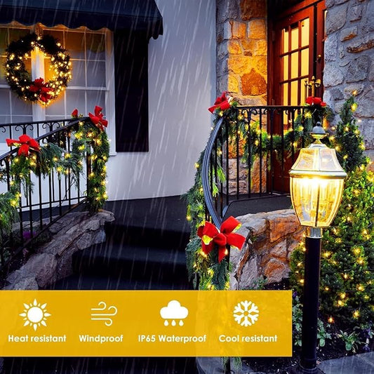 6 Pack 270FT Solar Christmas Lights Outdoor Waterproof, Super Bright 480 LED Solar String Lights with 8 Lighting Modes, Green Wire Solar Twinkle Tree Lights for Outside Xmas Party(Warm White)