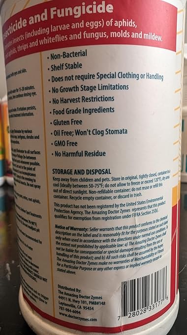 Eliminator RTU Concentrate โ Organic Enzyme Insecticide & Miticide โ Safe Pest Control for Gardens, Crops, Homes & Pets โ Natural Bug Spray for Aphids, Mites, Whiteflies, Flies, Mildew & Fungus