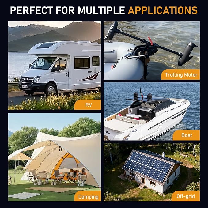 12V 300Ah LiFePO4 Lithium Battery, Built-in 150A BMS, Up to 15000 Deep Cycles, Max 2560W Power Output, Low Temp Protection Lithium Iron Phosphate Battery for RV, Trolling Motor, Off-grid, Marine, Boat