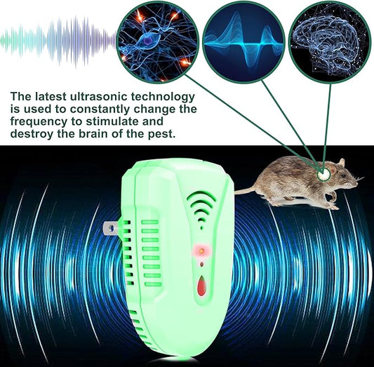 2025 Upgraded Version Ultrasonic Pest Repeller 6 Pack, Mouse Repellent Indoor Plug in, Insect Ultrasonic Repellent for Bugs Roach Insect Mice Spider Mouse Mosquito Ant, 3 Mode Switching (7 Pack)