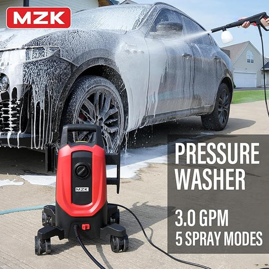 Pressure Washer,5200PSI Power Washer with 4 Quick Connect Nozzles, High Pressure Cleaning Machine with Foam Cannon for Cars/Fences/Driveways/Patios/Home Cleaning