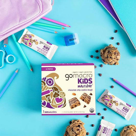 GoMacro Kids MacroBar – 5 Flavor Assortment - (0.90 Ounce Bars, 28 Count)