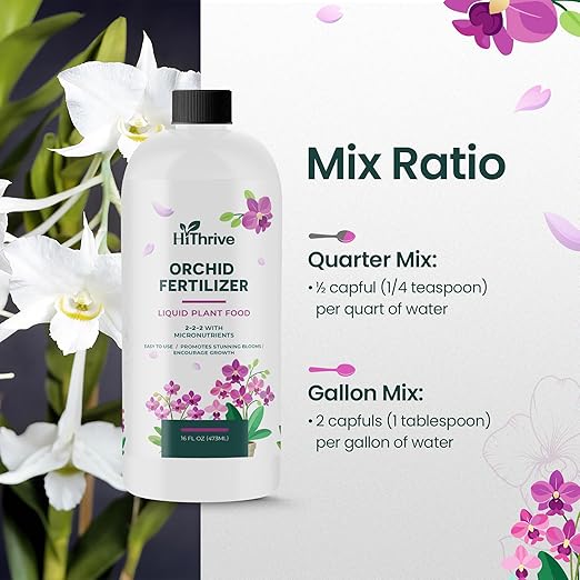16oz Orchid Fertilizer - Makes 32 Gallons of Orchid Food, Indoor Plant Fertilizer for Orchids Indoors & Outdoors, Indoor Plant Food with Micronutrients for Vibrant Blooms and Strong Roots