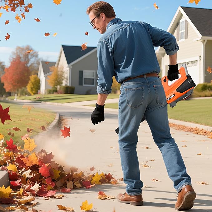 Cordless Leaf Blower Compatible with Dewalt 20V Max Battery(NO Battery), Electric Leaf Blower Up to 160MPH 580CFM, Blowers for Snow, Patio, Lawn Care, Dust