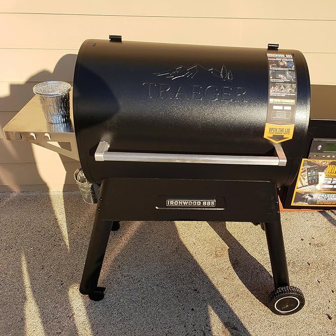 WEBROIL 30 Packs BAC407 Grease Bucket Liner for Traeger Pro 575/870 Grill Tray liner, Traeger Ironwood 650/885 Bucket Liner Accessories,Traeger Drip Tray liner 20, 22, 34 Series Pellet Grill,4.9" x 4"