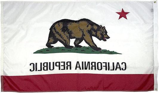 FlagSource California Nylon State Flag, Made in the USA, 4x6'