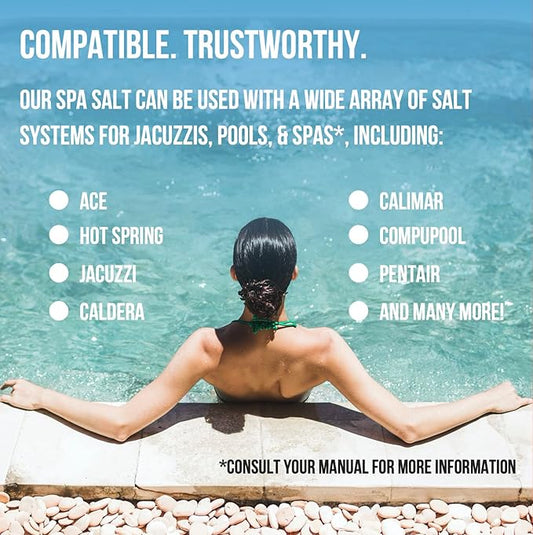 Dive Rite in Hot Tub Salt and Spa Salt for All Salt Water Systems Including Hotspring, Jacuzzi, Caldera, and Chloromatic - 8 Pounds