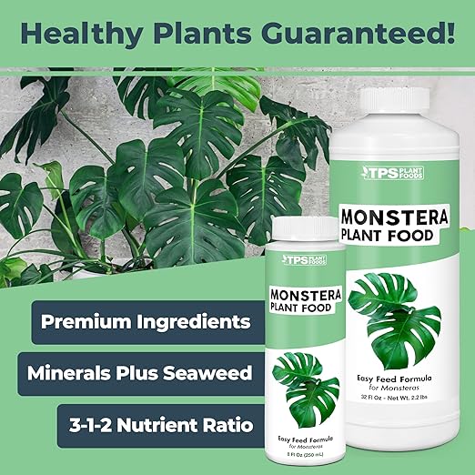 Monstera Plant Food for Monsteras and Philodendrons, Tropical Houseplant Liquid Fertilizer 8 oz (250mL)