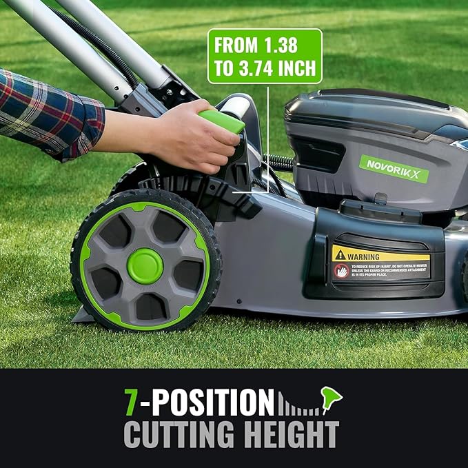 60V Self-Propelled Lawn Mower 21-Inch, Brushless Cordless Mower for Large Yards, Electric with LED Headlight, 2X5.0Ah Battery & Rapid Charger