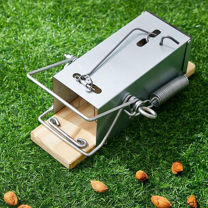 Qualirey 1 Pcs Tube Trap Squirrel Trap Outdoor Safe and Effective Pest Control Squirrel Killer for Commercial and Residential for Backyards, Patios, and Gardens