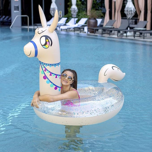 PoolCandy Inflatable Animal Pool Tubes & Swim Rings