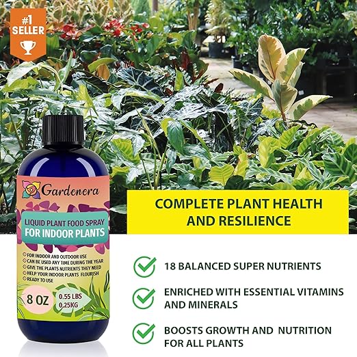 Gardenera Plant Growth Superfood for Hoya Plants with 18 Essential Vitamins & Minerals - Organic Plant Food Fertilizer - Micro-Fungi and Bio-Organisms for Hoya Plant Care & Growth Enhancement - 32oz
