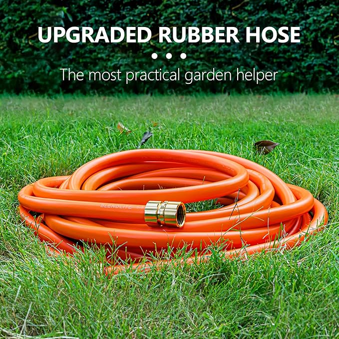 5/8" x 3ft Hybrid Garden Hose, Custom Length, -40°F to 150°, All-weather, NO Kink, Flexible, Leakproof water Hose With Additional Customizable Solid GHT Fittings