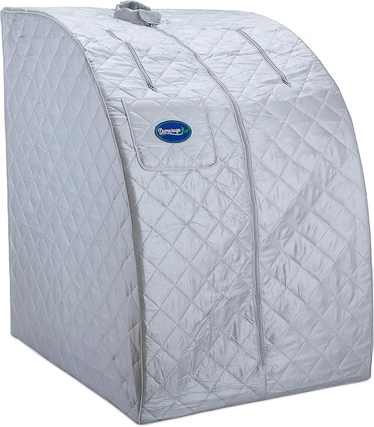 Durasage Portable Steam Sauna for Home - Personal Full Body Detox Sauna Tent with 800W Steam Generator, 60-Min Timer, Foldable Design & Chair for Relaxation