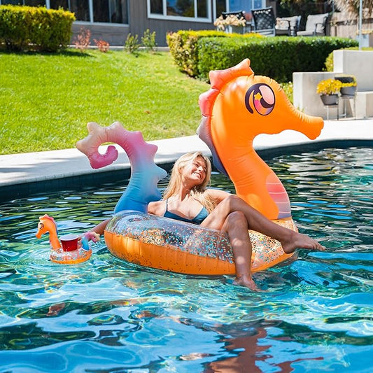 PoolCandy Inflatable Animal Pool Tubes & Swim Rings