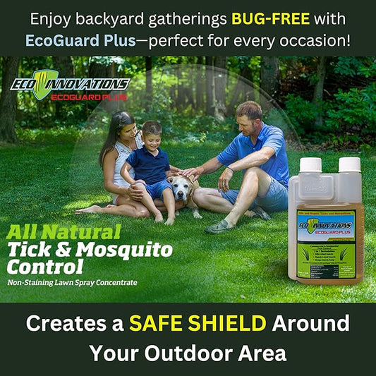 Mosquito Fogger Outdoor Plant Based Spray for Yard, Natural Tick Control Kills Repels Harmful Bugs, Safe for Kids Pets Plants, 16 Oz Covers 2 Acres