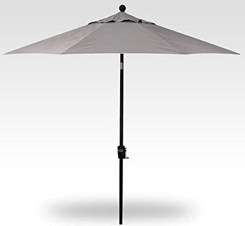 Treasure Garden 7.5-Foot (Model 907) Push Button-Tilt Market Umbrella with Black Frame and Obravia2 Fabric: Boulder